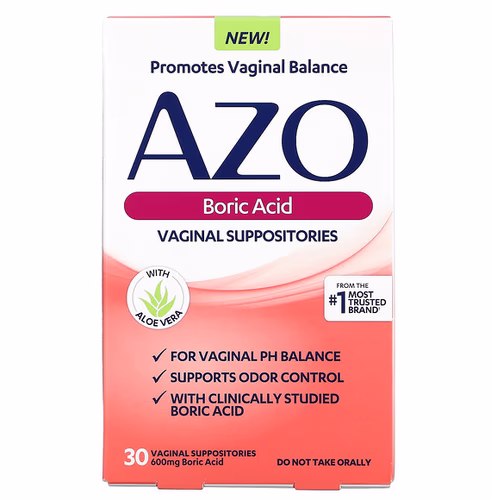 Azo 硼酸陰道栓劑 600mg 30粒