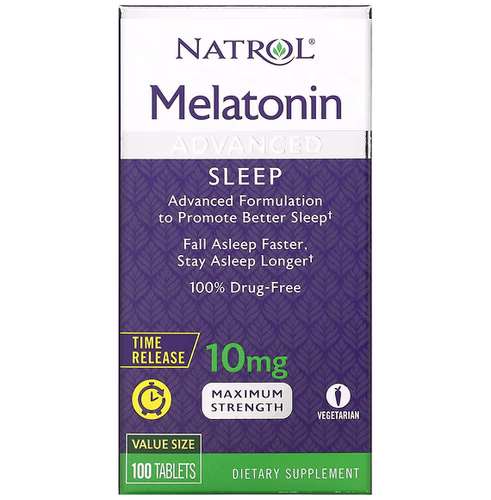 Natrol 褪黑激素 10毫克延時釋放100片睡眠補充劑