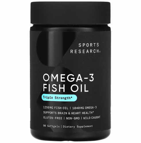 Sports Research Omega-3 魚油三重功效 1,250mg 90粒軟膠囊
